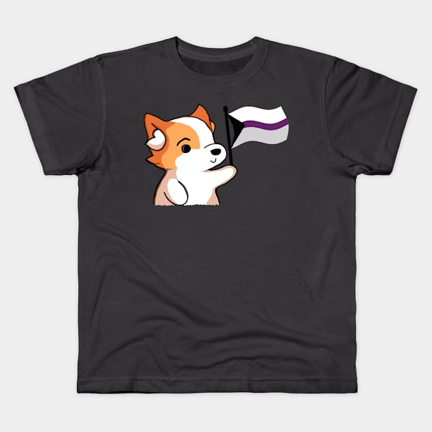 Demisexual Pride - Corgi Version Kids T-Shirt by Forsakendusk